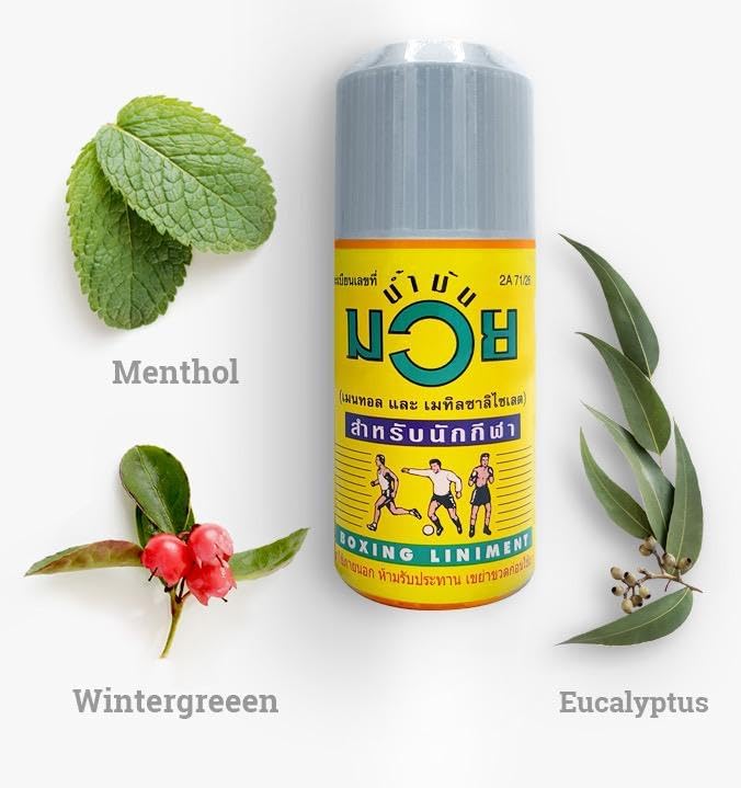 Namman Muay Thai Liniment Oil – unguento olio Riscaldante per Dolori Muscolari e Massaggi Sportivi | Thailandia - 120ml