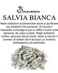 Samsara Incenso in foglie 100% artigianale - SALVIA BIANCA