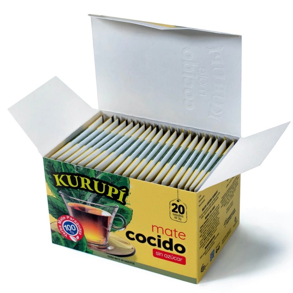 Kurupi Cocido Yerba mate origine Paraguay - Confezione da 20 bustine - Clorophilla Shop