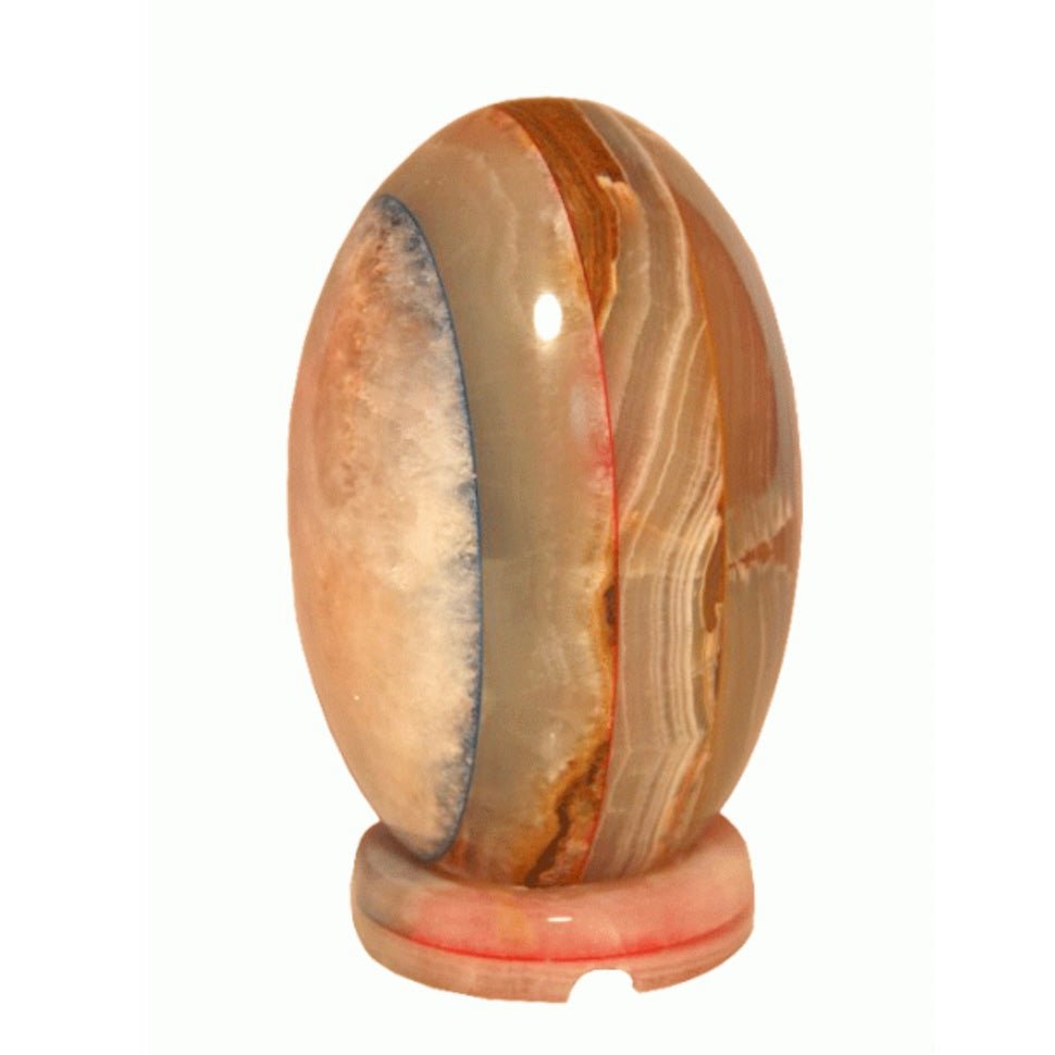 Lampada a forma di uovo in Onice - 3kg - Clorophilla Shop