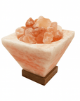 Lampada di Sale Dell'Himalaya Naturale piramide braciere - 3/5kg - Clorophilla Shop