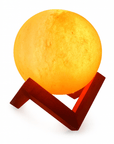 Lampada di Sale dell'Hymalaya naturale sfera con base diagonale - 3kg - Clorophilla Shop