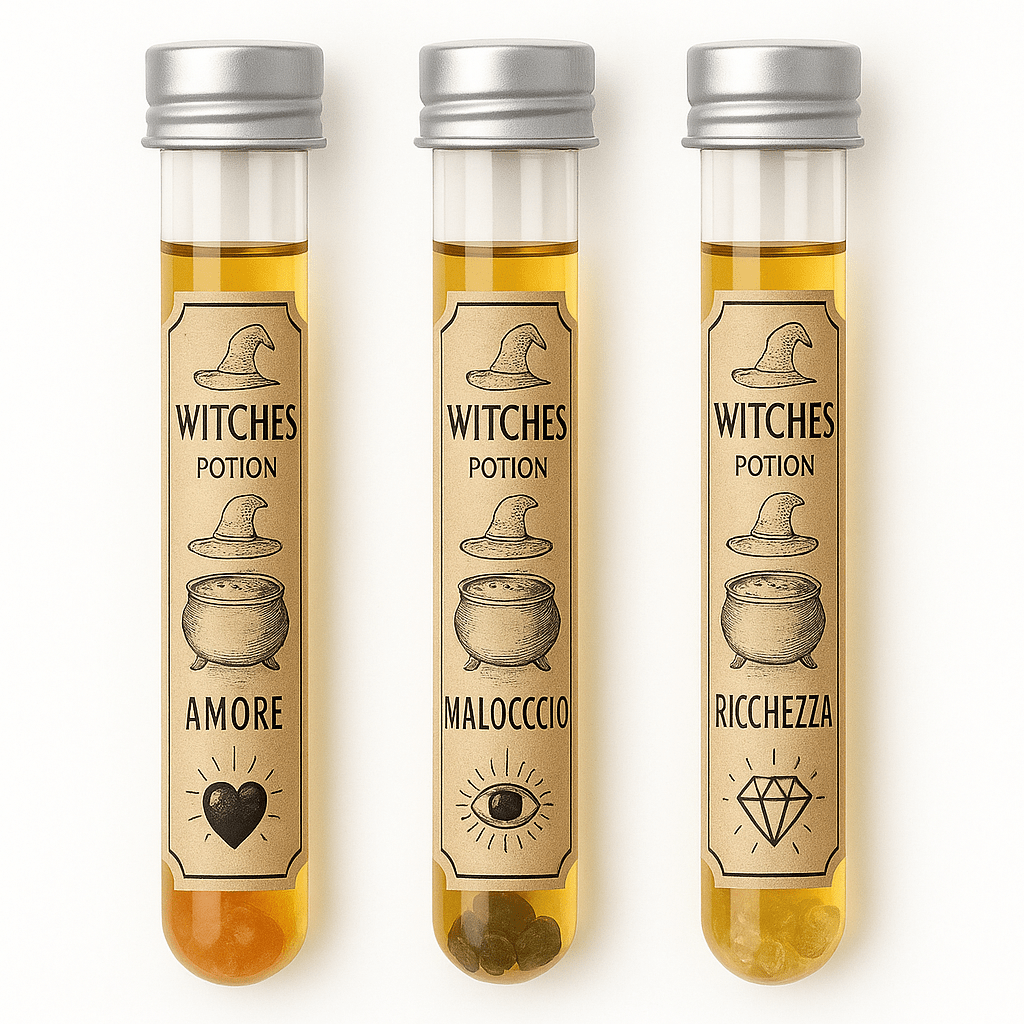 LE POZIONI DELLA STREGA - incantesimi liquidi intenzionati - Clorophilla Shop