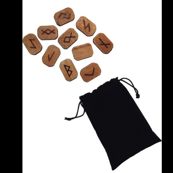 Lo Scarabeo KIT RUNE "I segreti della Magia Runica" - Elegante cofanetto con 25 Rune in Legno e libro di 176 pagine - Clorophilla Shop