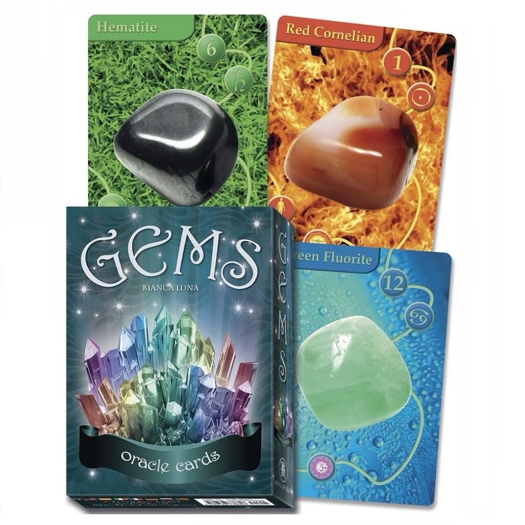 Lo Scarabeo Oracle "Gems" - 32 Carte Oracolo delle Gemme con istruzioni - Clorophilla Shop