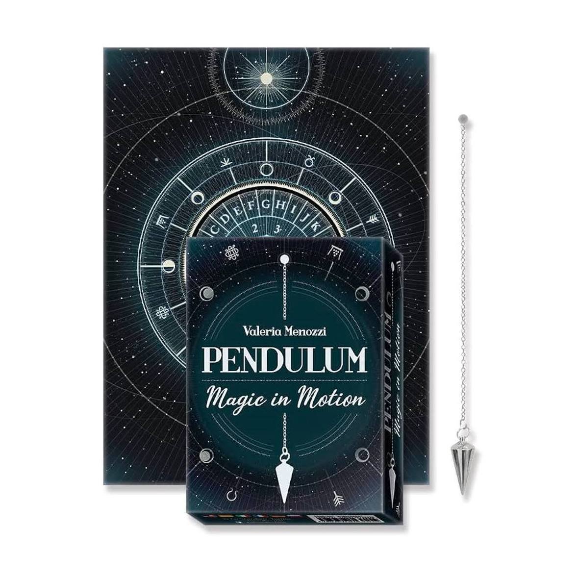 Lo Scarabeo PENDULUM Magic in Motion - Kit con pendolo, tavola da divinazione e istruzioni - Edizione multilingue - Clorophilla Shop