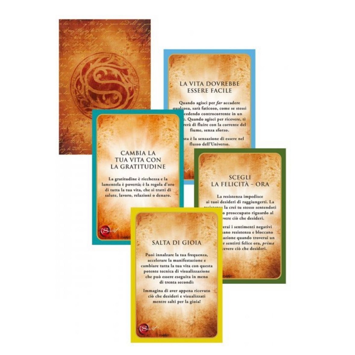 Lo scarabeo The Secret "Carte della Manifestazione" - 65 carte con finiture oro - Clorophilla Shop