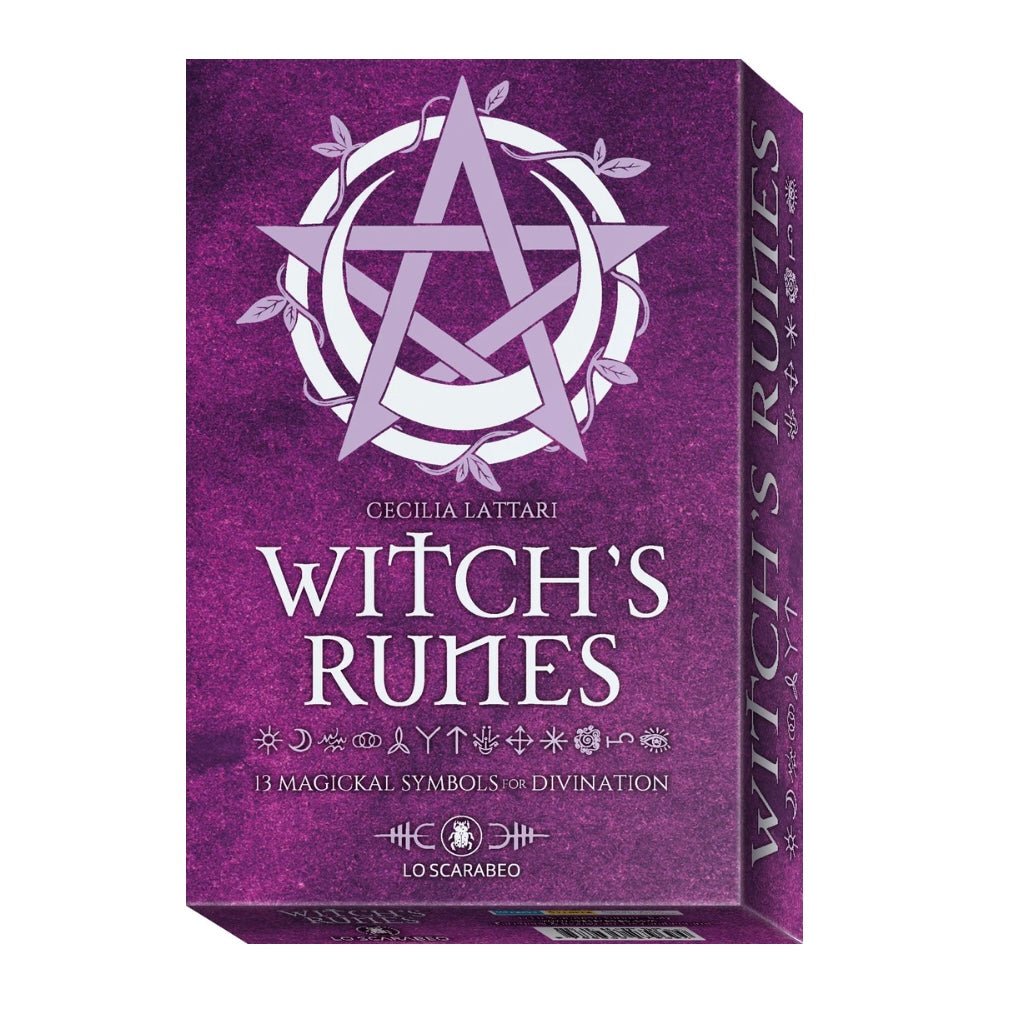 Lo scarabeo "WITCH'S RUNES" Kit - Libro e rune - Clorophilla Shop