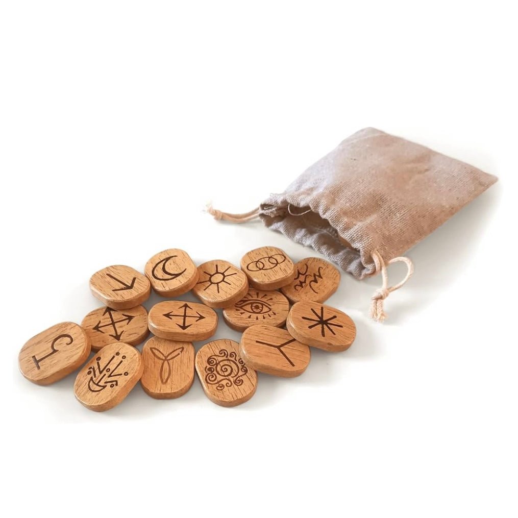 Lo scarabeo "WITCH'S RUNES" Kit - Libro e rune - Clorophilla Shop