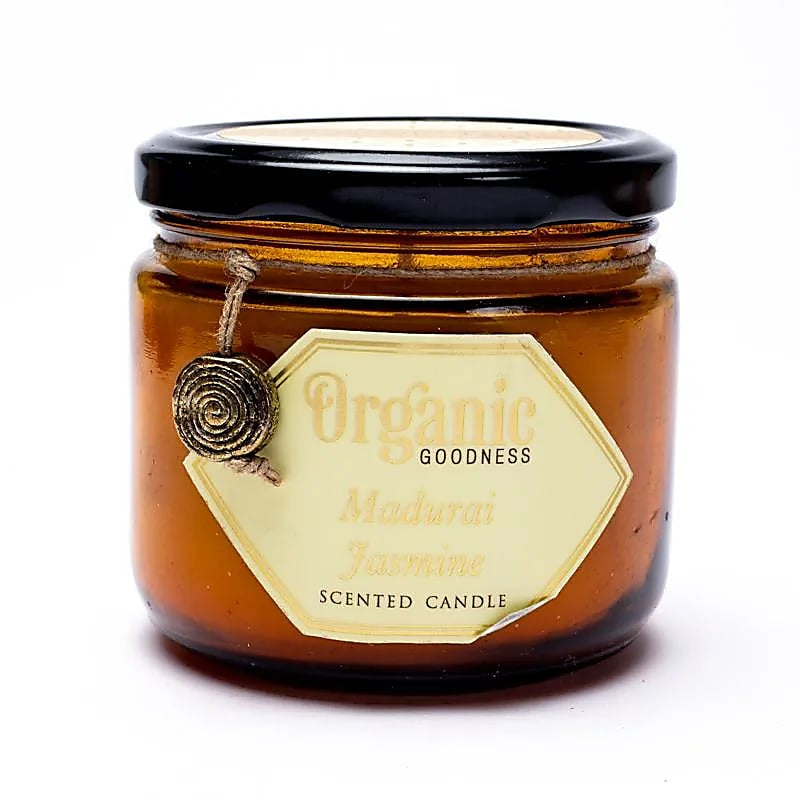 Organic Goodness Madurai Jasmine - Candela al Gelsomino - Made in India