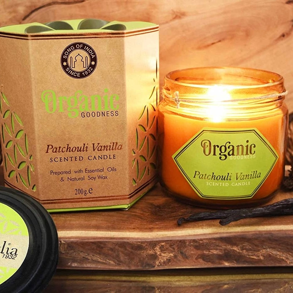 Organic Goodness Patchouli Vanilla - Candela Patchouli e Vaniglia - Made in India