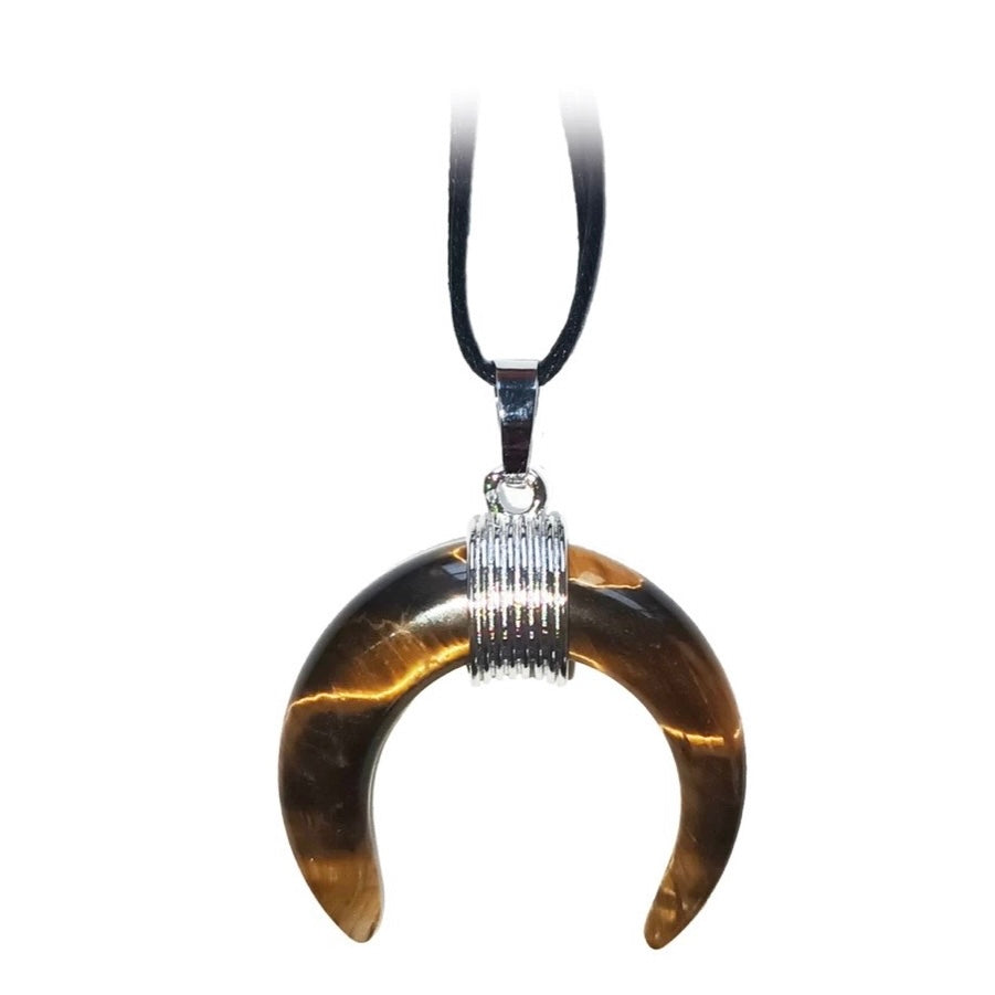 Collana Choker Amuleto Occhio Di Tigre – Terra Dea Madre, Protezione, Regolabile