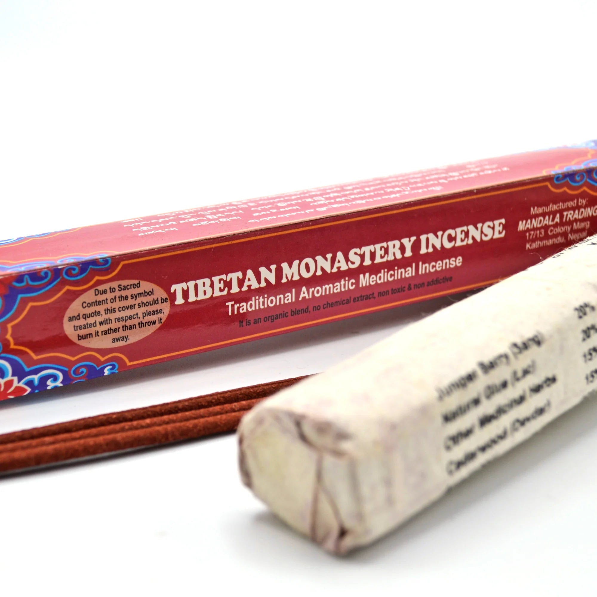 Tibetan Monastery Incense - Incenso del monastero tibetano in bastoncini origine Nepal