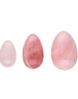 Uova Yoni Egg di Quarzo Rosa - Utili per rafforzare i muscoli del pavimento pelvico e per ridurre i dolori mestruali