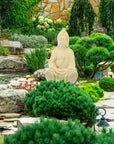 Statua Buddha in meditazione 50cm poliresina - Arredo casa e giardino resistente a pioggia e gelo