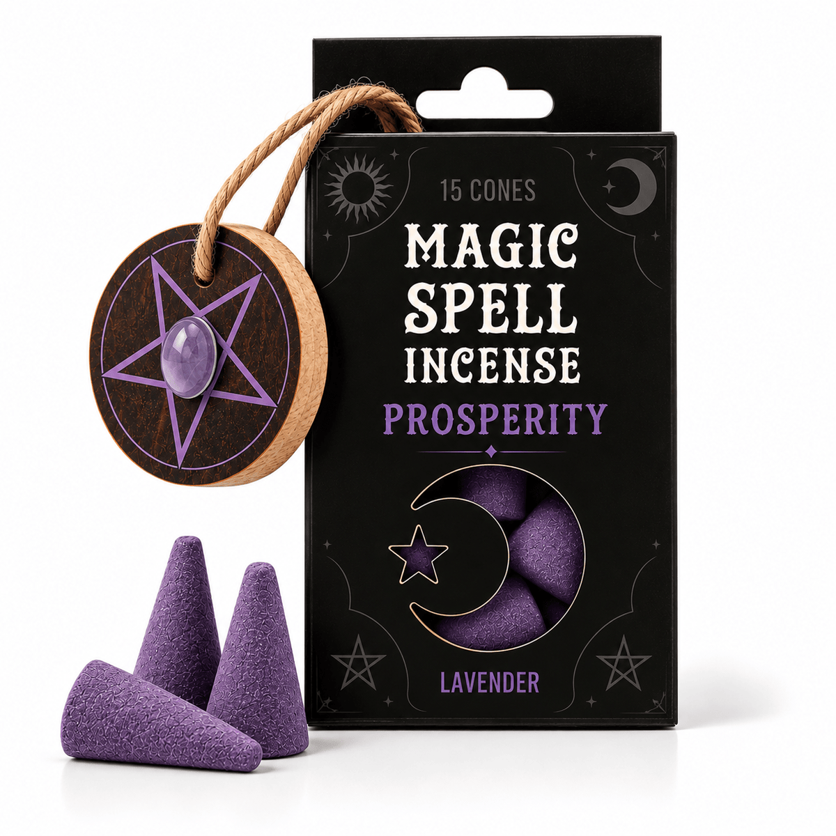 MAGIC SPELL CONI DI INCENSO CON BRUCIAINCENSO - Prosperità - Clorophilla Shop