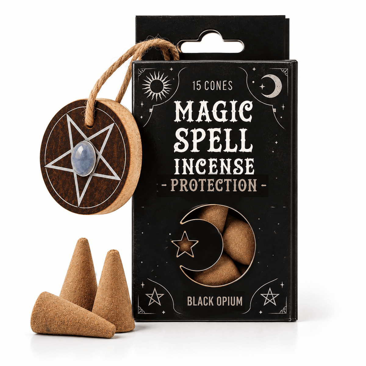 MAGIC SPELL CONI DI INCENSO CON BRUCIAINCENSO - Protezione - Clorophilla Shop