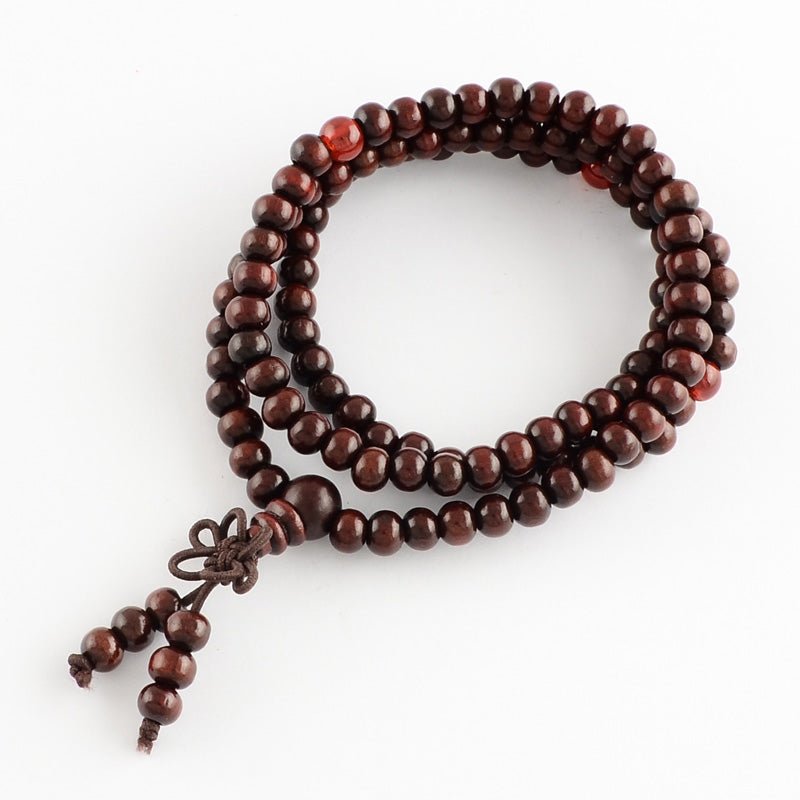 Mala Tibetana In Legno - Rosario CONTA MANTRA 108 grani - Clorophilla Shop