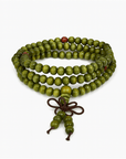 Mala Tibetana In Legno - Rosario CONTA MANTRA 108 grani - Clorophilla Shop