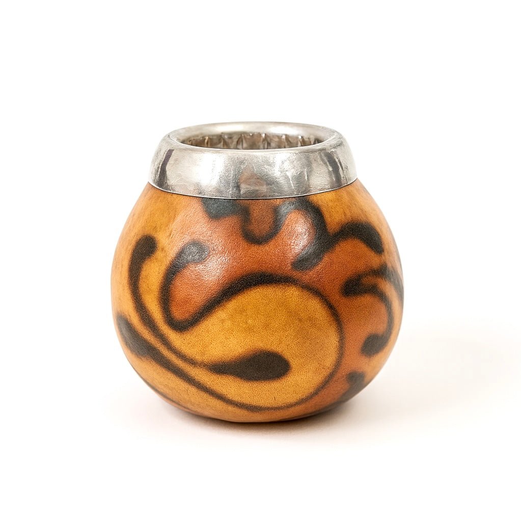 MATE CALABAZA DECORATA CON VIROLA - Clorophilla Shop