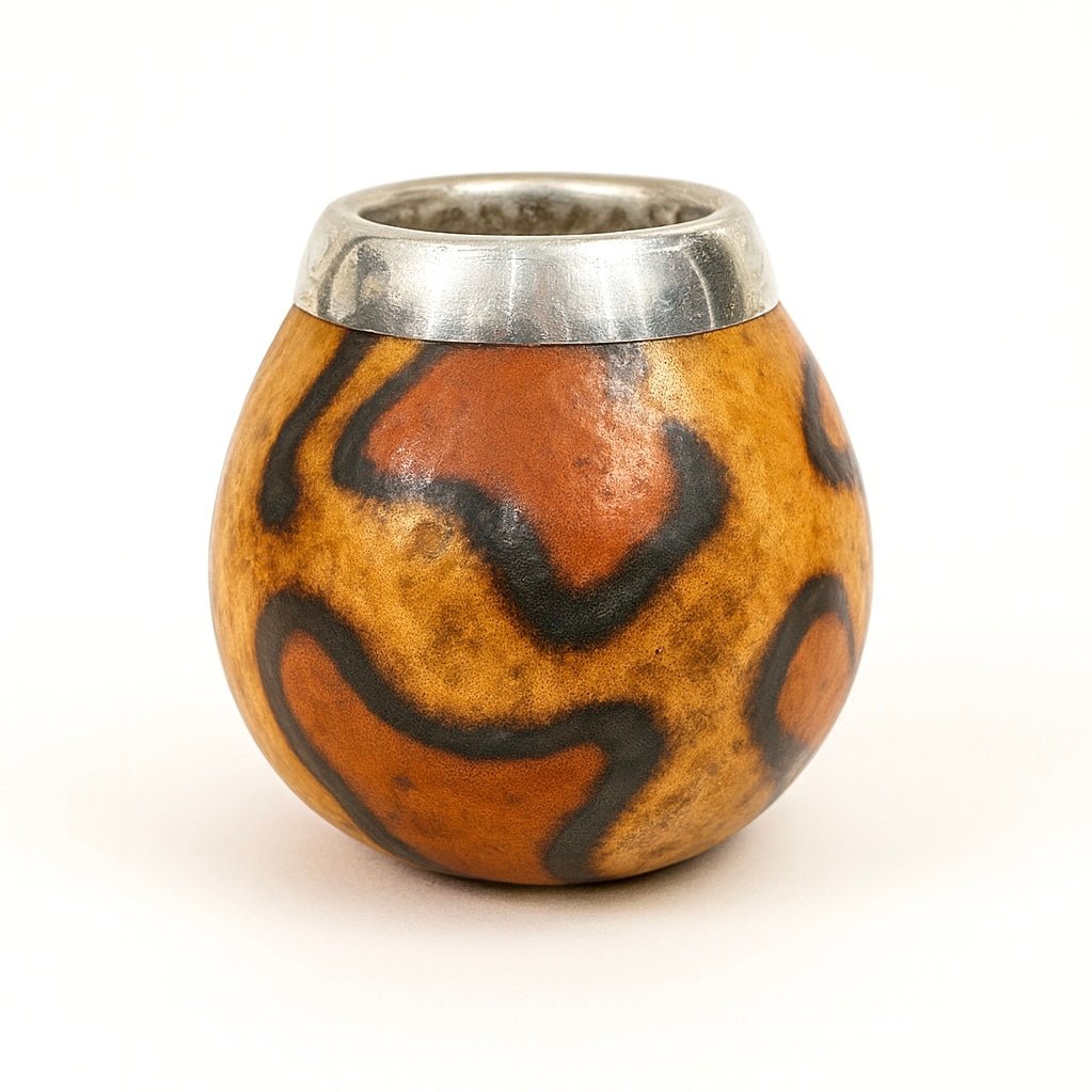 MATE CALABAZA DECORATA CON VIROLA - Clorophilla Shop