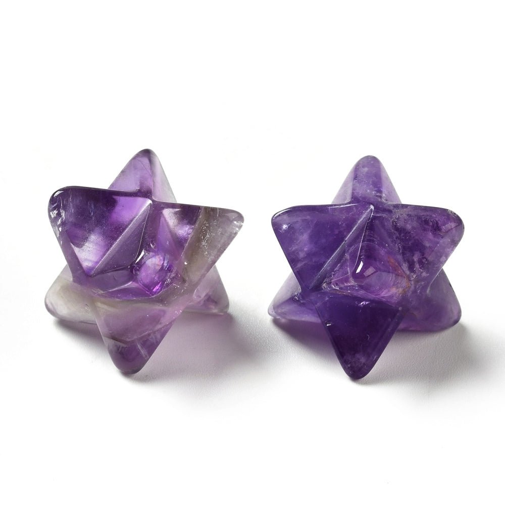 Merkaba in Ametista Naturale 15mm - Clorophilla Shop