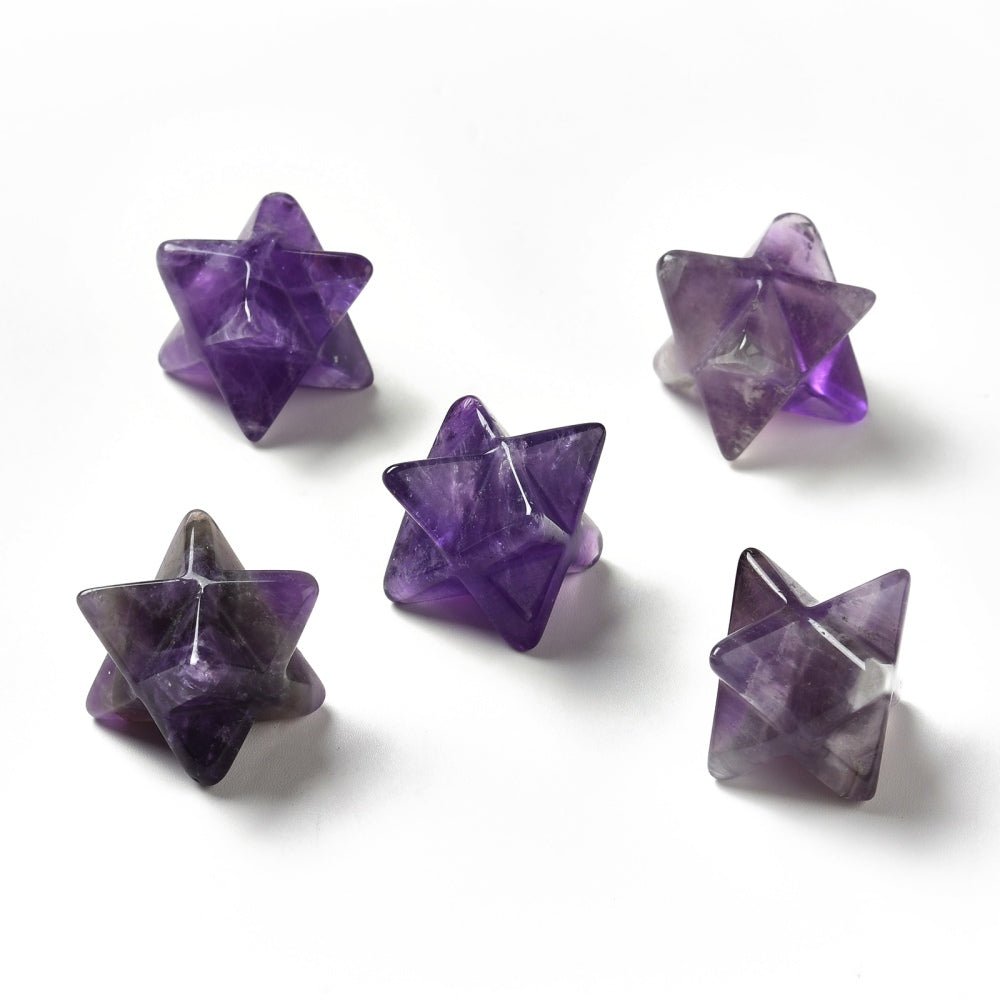 Merkaba in Ametista Naturale 15mm - Clorophilla Shop