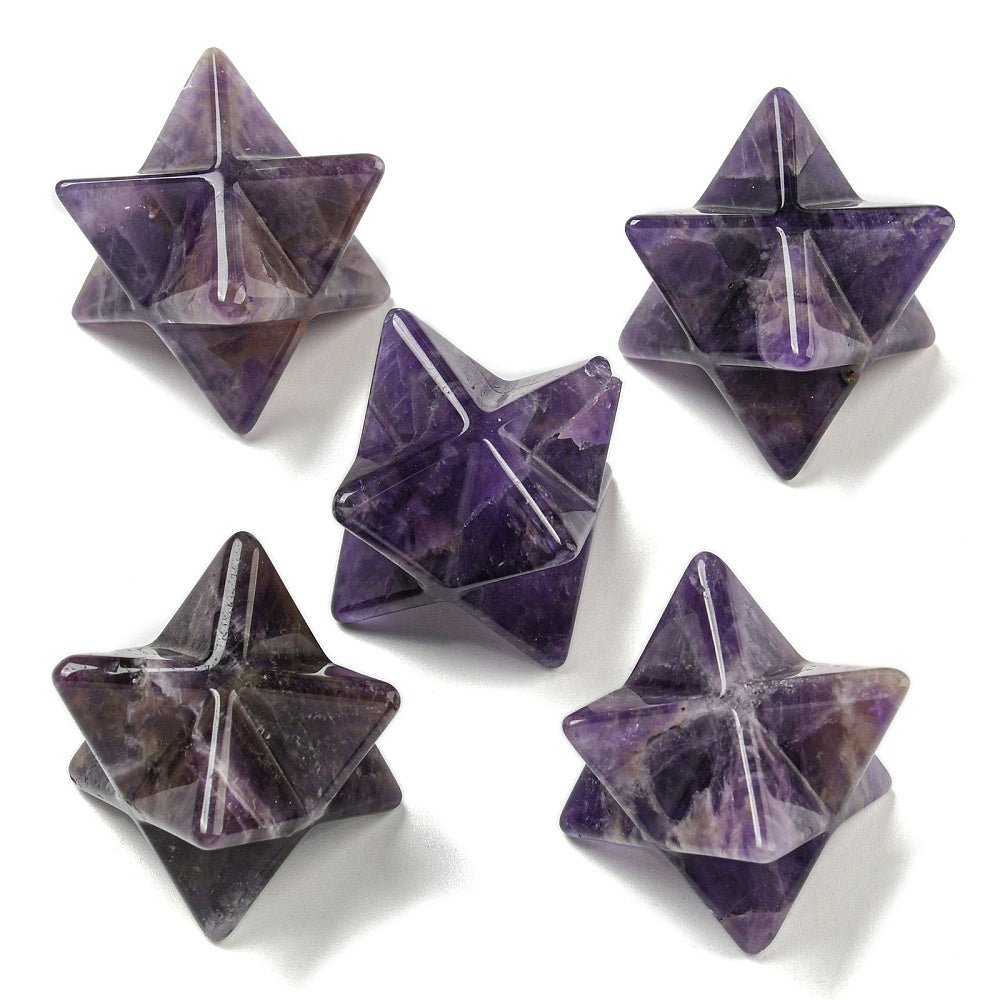 Merkaba in Ametista Naturale AA - Clorophilla Shop
