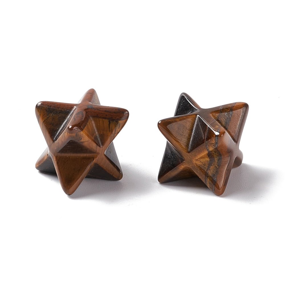 Merkaba in Occhio di Tigre Naturale - Clorophilla Shop