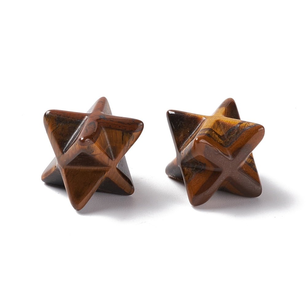Merkaba in Occhio di Tigre Naturale - Clorophilla Shop