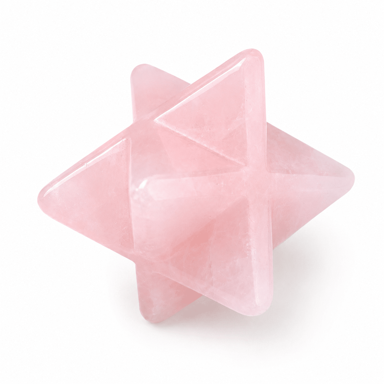 Merkaba in quarzo rosa naturale - Clorophilla Shop