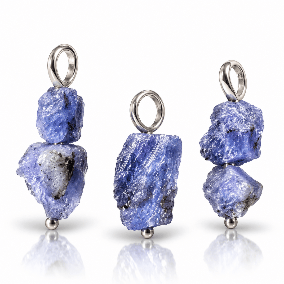 MINI CIONDOLO IN TANZANITE GREZZO - Trasformazione e crescita spirituale - Clorophilla Shop