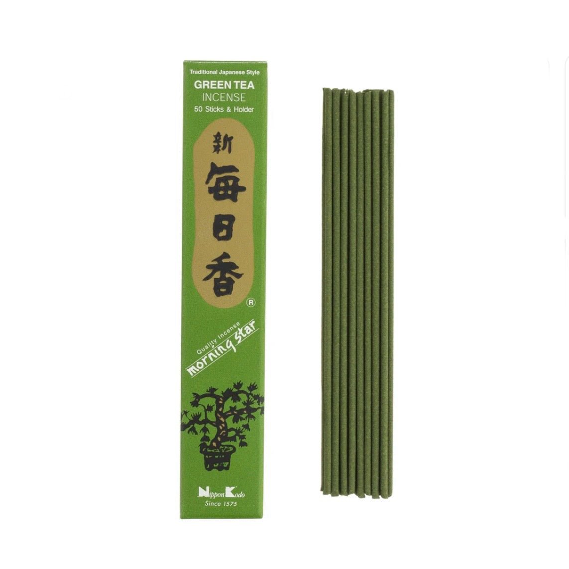 Morning Green tea incenso giapponese in bastoncini - 50 stick - Clorophilla Shop