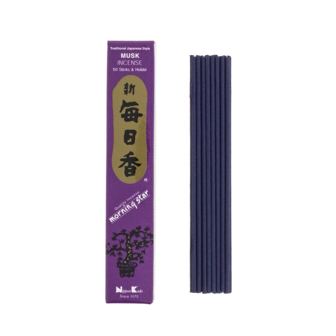 Morning Star Musk incenso giapponese in bastoncini - 50 stick - Clorophilla Shop