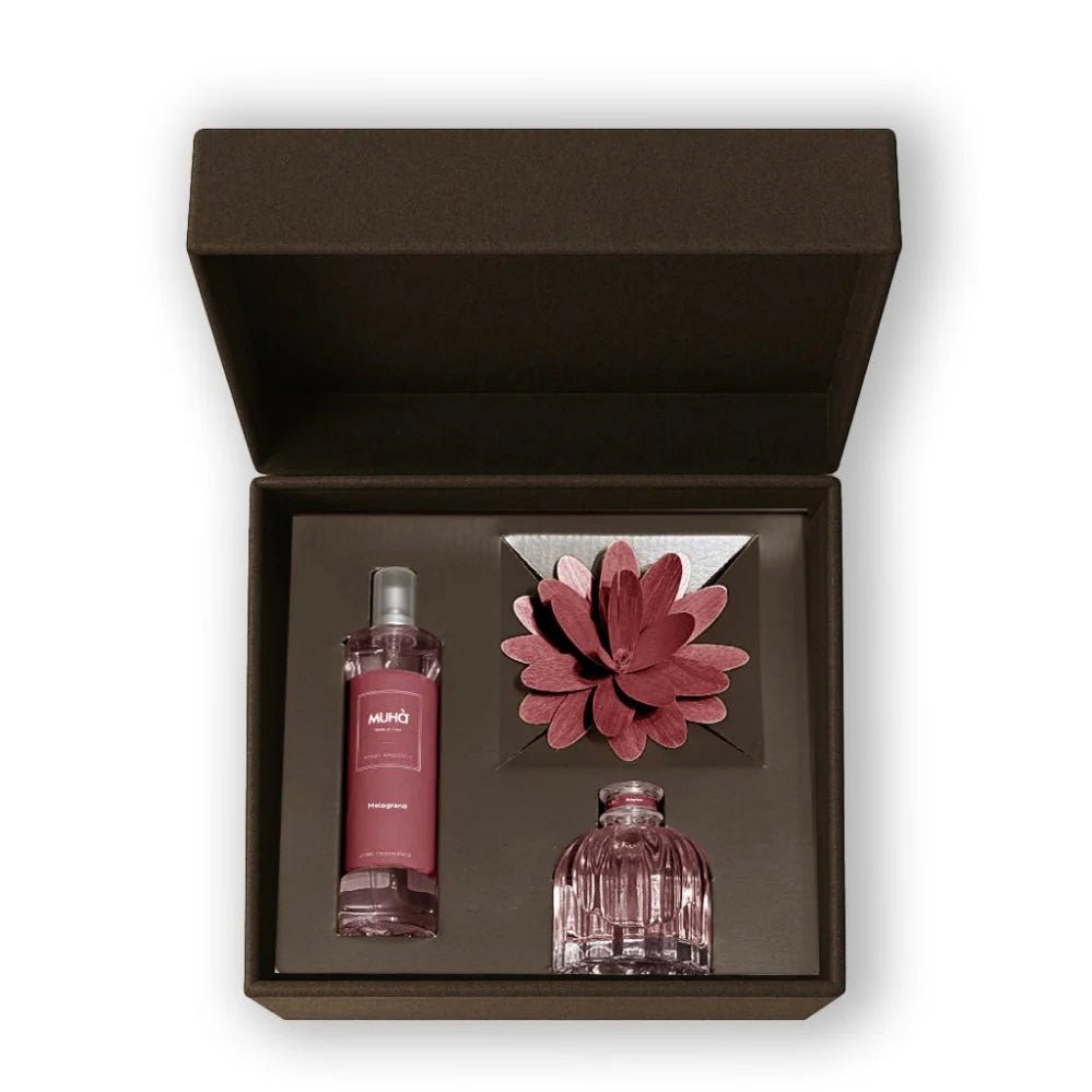 MUHÀ COFANETTO REGALO FLOWER - Melograno - Clorophilla Shop
