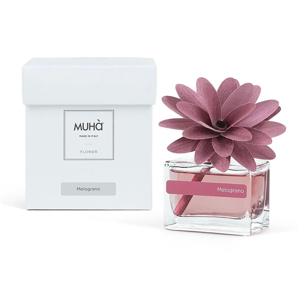 MUHÀ Flower Diffuser Profumatore d'ambiente con fiore - Melograno - Clorophilla Shop
