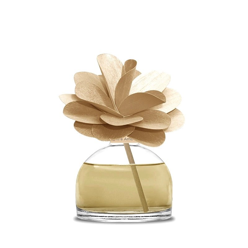 MUHÀ Flower Diffuser Profumatore d'ambiente con fiore - Vaniglia e Ambra pura - Clorophilla Shop