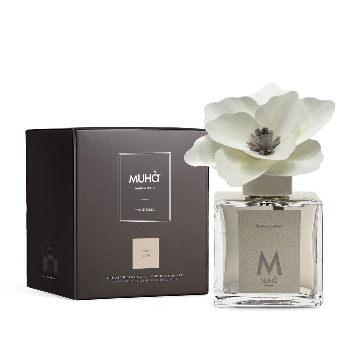 MUHÀ Magnolia Diffuser Profumatore ambiente con magnolia 500ml - Dolce Latte - Clorophilla Shop