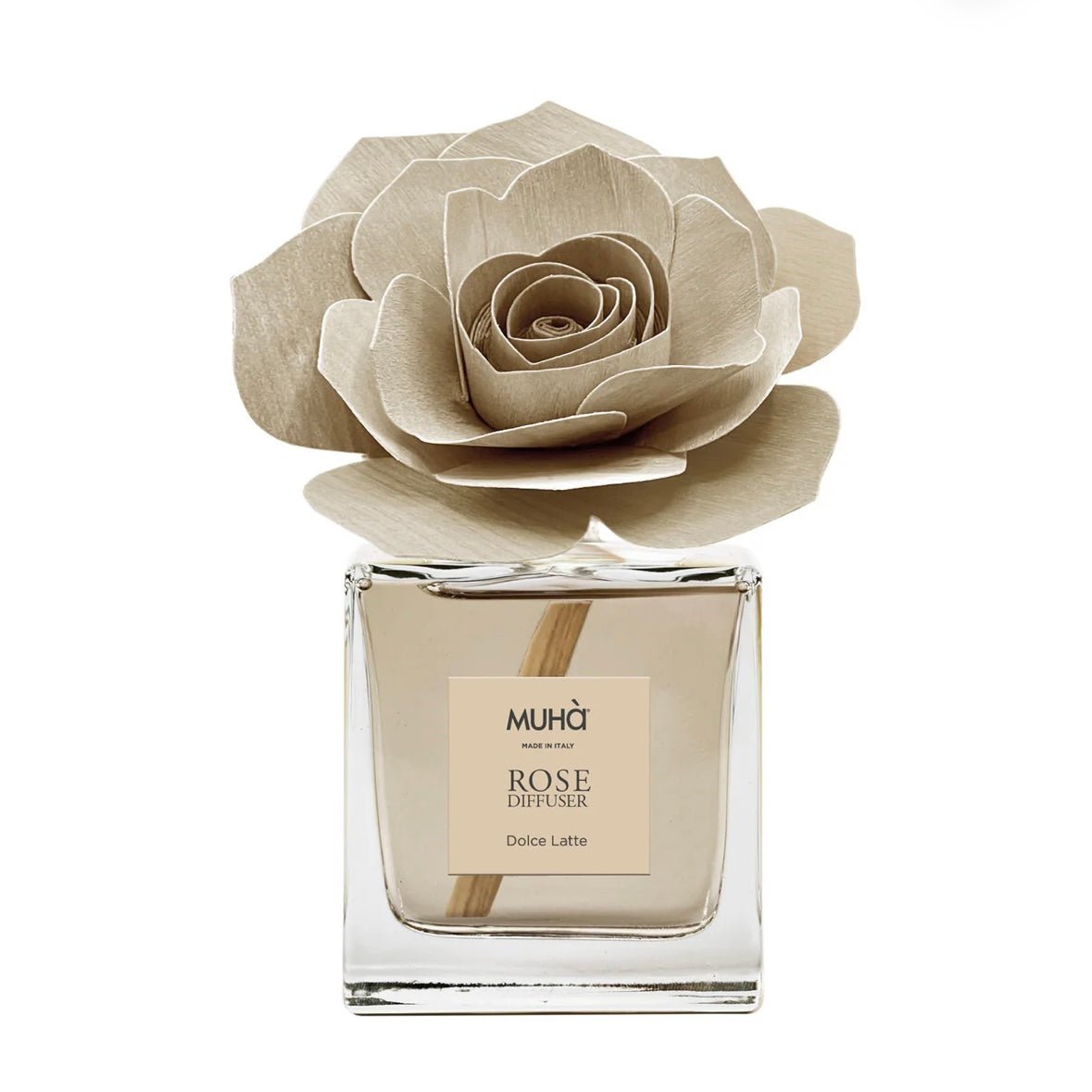 MUHÀ Rose Diffuser Profumatore ambiente con rosa - Dolce latte - Clorophilla Shop