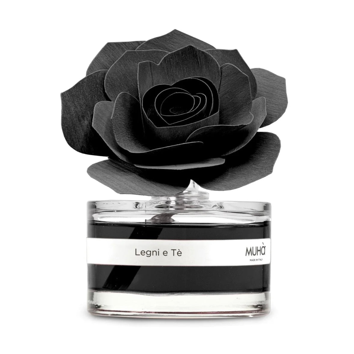 MUHÀ Rose Diffuser Profumatore ambiente con rosa - Legni e Tè - Clorophilla Shop