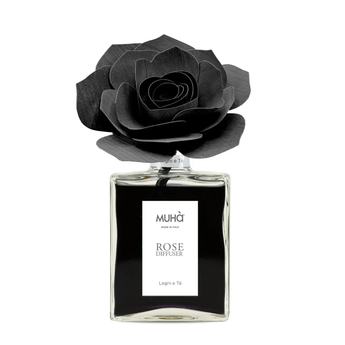 MUHÀ Rose Diffuser Profumatore ambiente con rosa - Legni e Tè - Clorophilla Shop