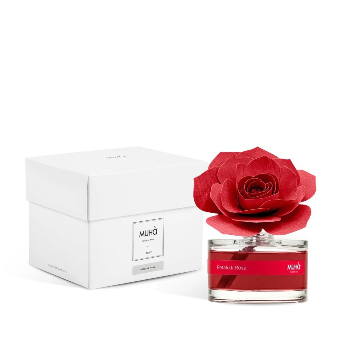 MUHÀ Rose Diffuser Profumatore ambiente con rosa - Petali di rosa - Clorophilla Shop
