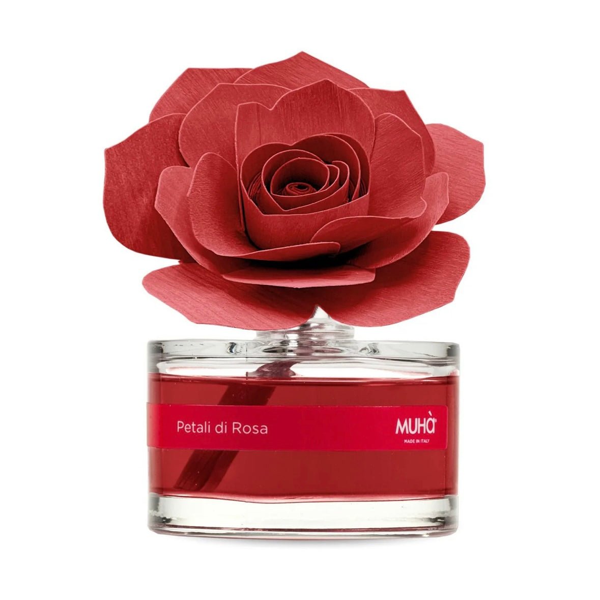 MUHÀ Rose Diffuser Profumatore ambiente con rosa - Petali di rosa - Clorophilla Shop