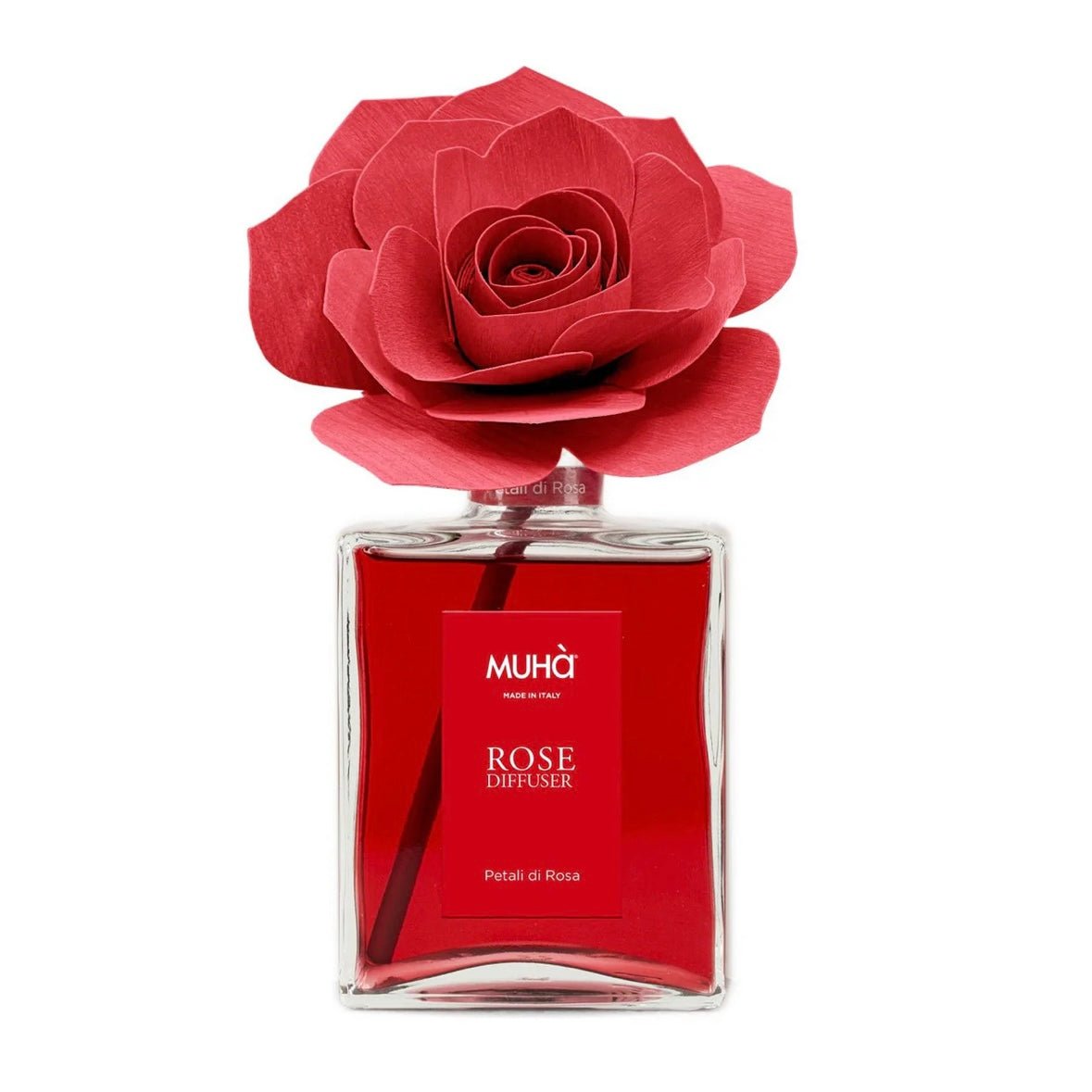 MUHÀ Rose Diffuser Profumatore ambiente con rosa - Petali di rosa - Clorophilla Shop