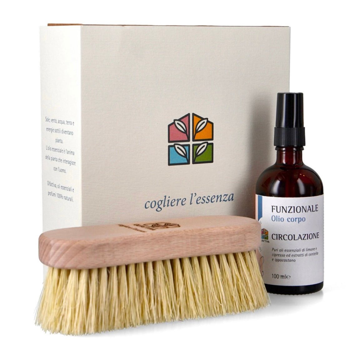 OLFATTIVA KIT DRY BRUSHING CIRCOLAZIONE - Migliora l'aspetto della pelle e riduce gli inestetismi - Clorophilla Shop