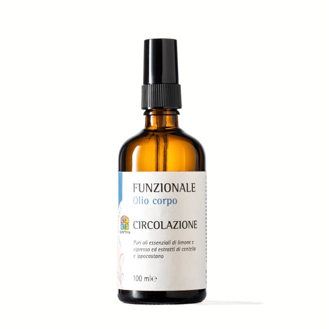 OLFATTIVA OLIO CORPO CIRCOLAZIONE - Gambe pesanti, fragilità capillare, inestetismi e gonfiore - Clorophilla Shop
