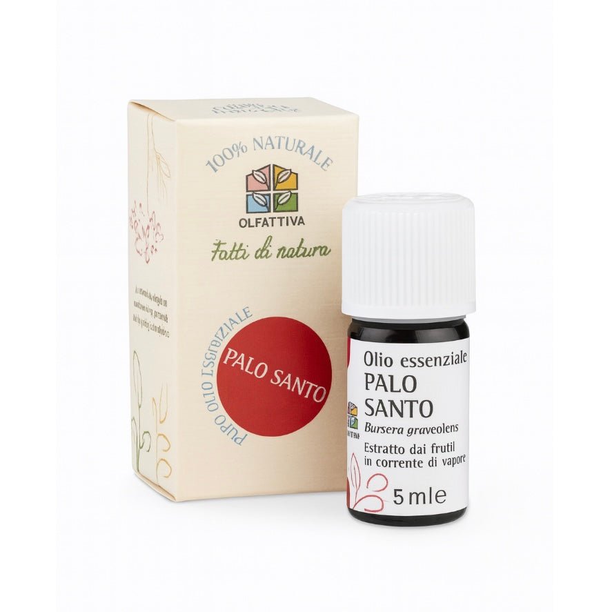 OLFATTIVA OLIO ESSENZIALE PALO SANTO DA FRUTTO - Contrasta le energie negative - Clorophilla Shop