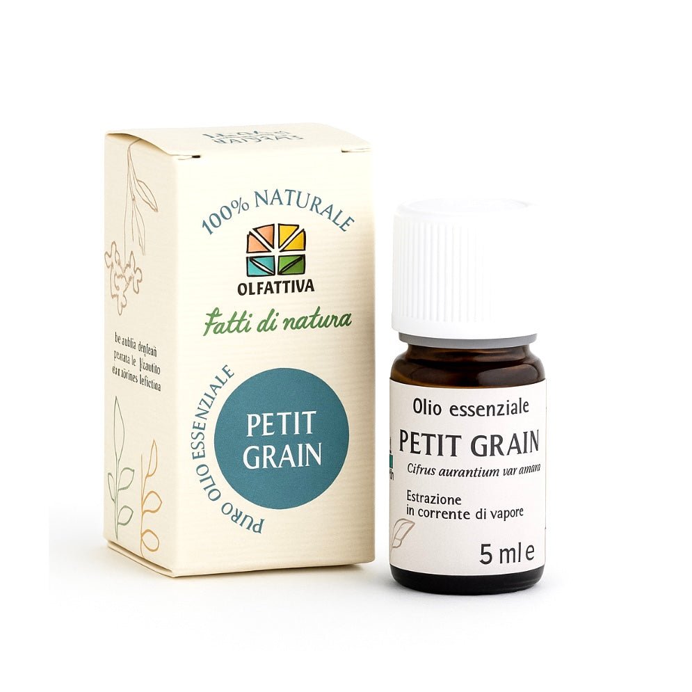 OLFATTIVA OLIO ESSENZIALE PETIT GRAIN - Riequilibrante nervoso - Clorophilla Shop