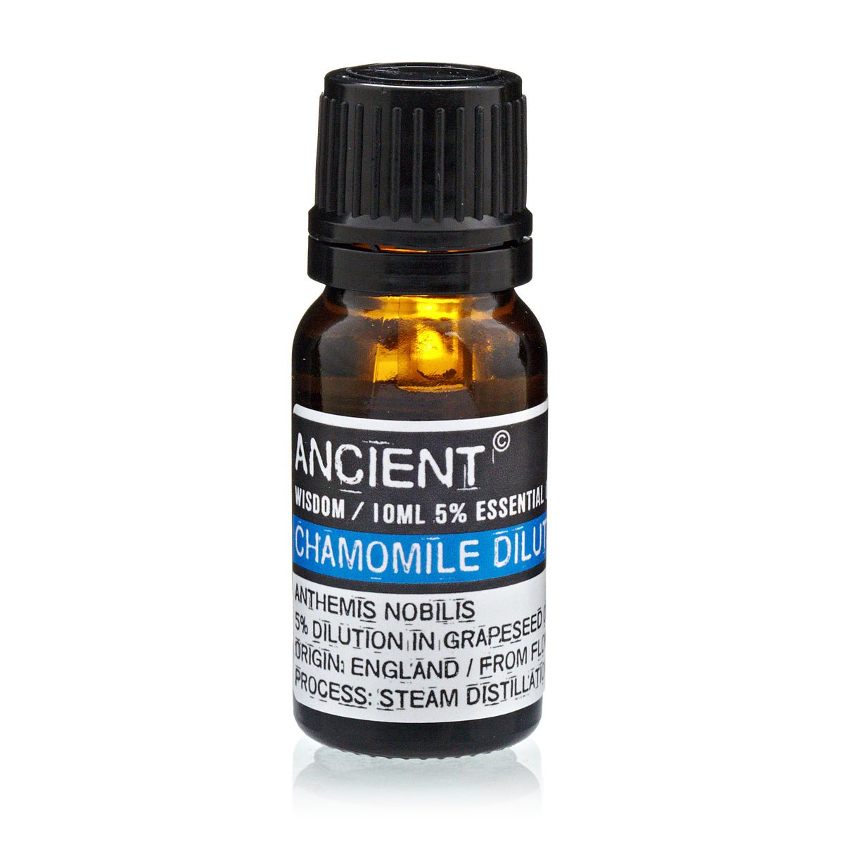 OLIO ESSENZIALE COSMETICO - Camomilla romana pura diluita in 5% di olio di vinaccioli - Clorophilla Shop