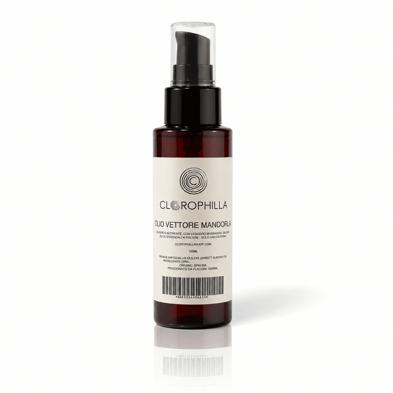 OLIO VETTORE MANDORLE DOLCI - olio corpo 100ml - Clorophilla Shop